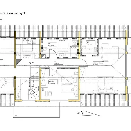 Nyaraló Ferienhaus-Fw4-Hotel-Gasthaus-Steiger *